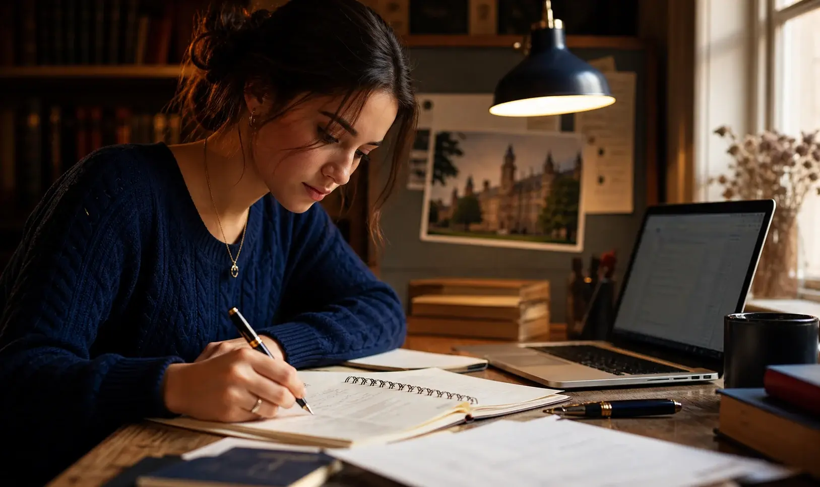 İngiltere personal statement ve niyet mektubu yazan öğrenci